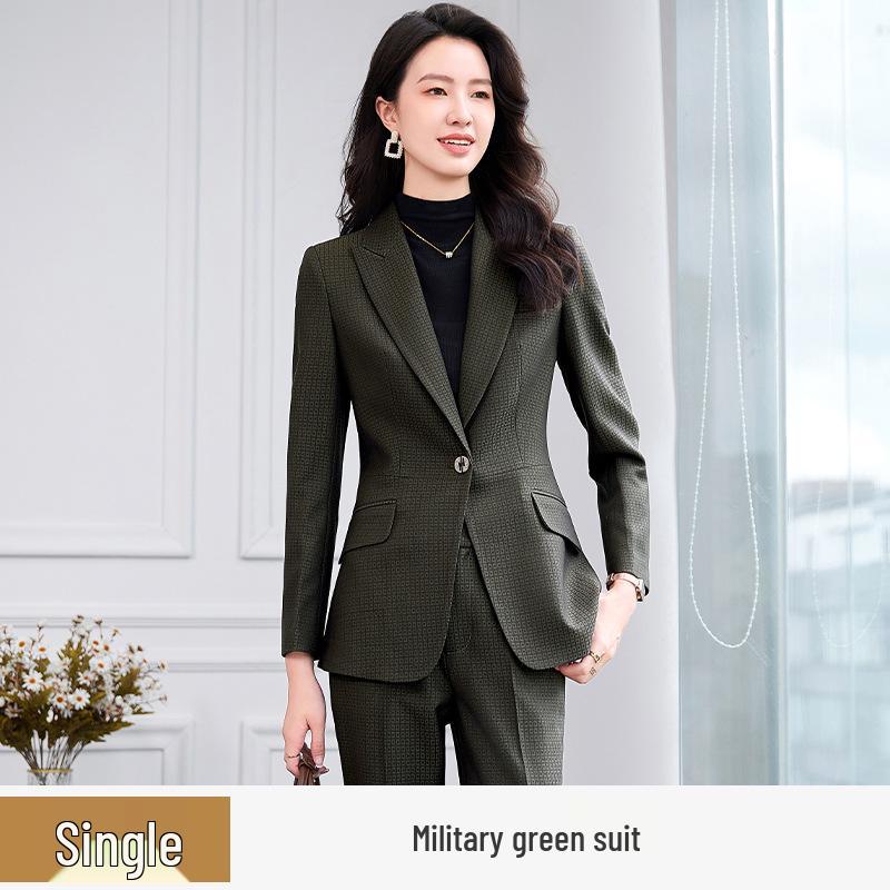 Zihong Spring/Autumn 2024 Women's Suit Set – Elegant, Goddess Style, Casual Workwear