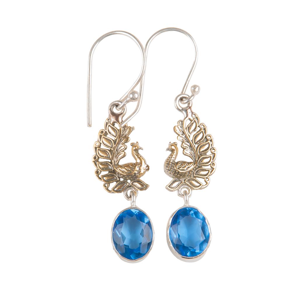 Rare Tanzanite Gemstone 925 Sterling Silver Jewelry Handmade Dangle Earrings1.8" EE-88-9
