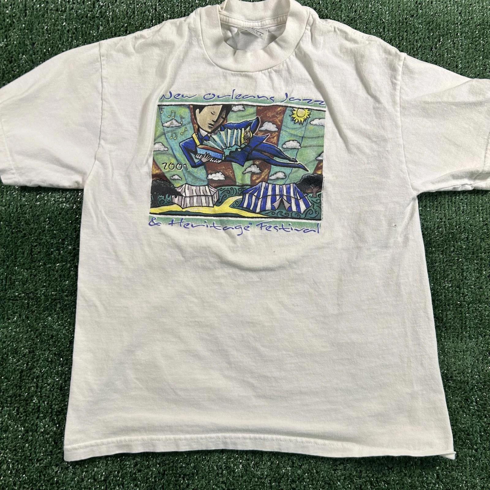 Boys Vintage New Orleans White Graphic T-Shirt S
