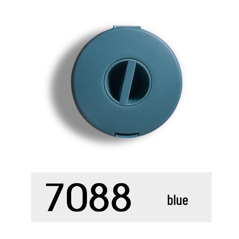 Portable Round Earphone & Data Cable Organizer – Snap-on PP Design for Travel