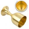 Compact Vintage Brass Wine Glass Drinking Tumbler Cup Mug for Home Bar