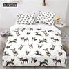 Duvet Cover Cute Cartoon Animal King for Kids Girls Boy Teen Gift Cute Dinosaur Dog Comforter Cover Microfiber Bedding Bedroom three piece set