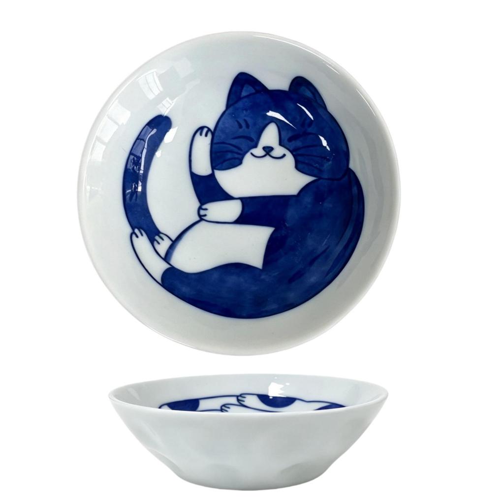 Cartoon Cat Ceramic Snack Dish - Cute Vinegar & Seasoning Plate for Home