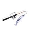 Plastic Simulation Telescopic Pet Cat Funny Teaser Dangler Rod Stick with   Catnip Interactive Training Toy