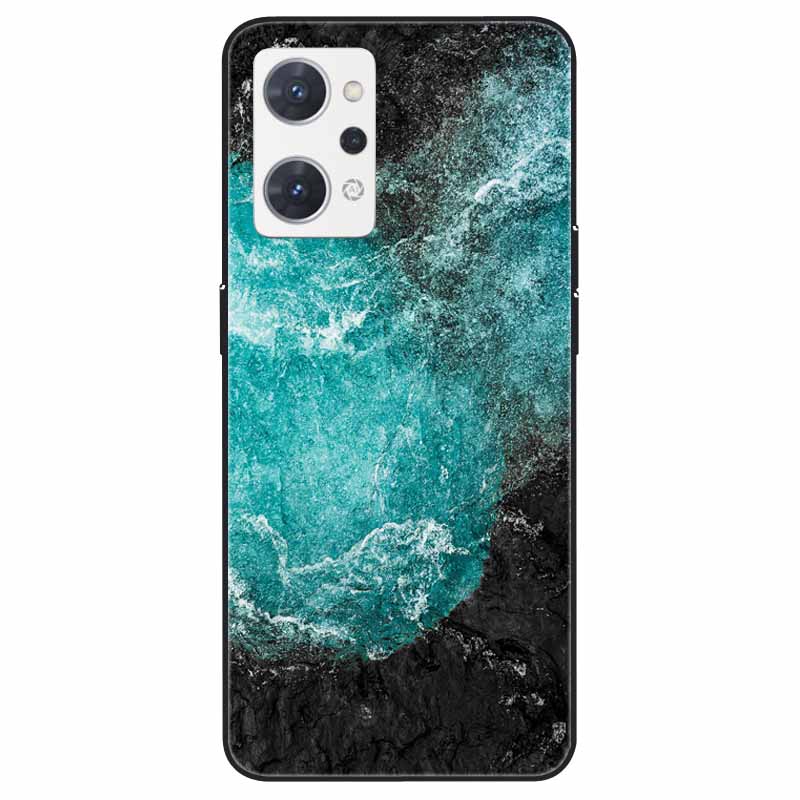 For OPPO Reno 9A 7A Case Soft TPU Fashion Marble Silicone Bumper Covers for OPPO Reno 9 A 5G CPH2523 Reno7A Protector Reno9 A