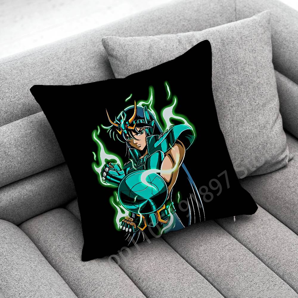 S-Saint Seiya Knights Zodiac Throw Pillow Case For 45X45Cm 40X40Cm 55X55Cm 50X50Cm 30X30Cm Square Car Pillowcase Shell
