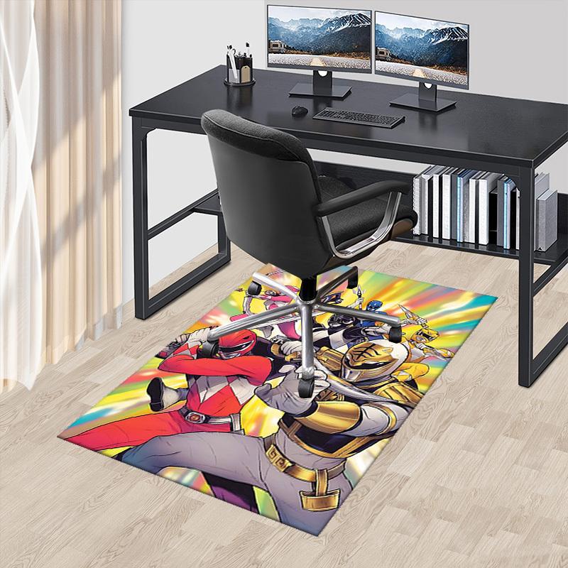 

1pc Power Rangers Red Ranger Chair Mat - Anime Cartoon Design, Non-Slip Carpet for Office, Home Decor, Living Room, Bedroom, Game Room - Perfect Gift 60cm by 90cm