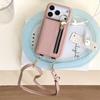 Leder-Geldbörsen-Handyhülle für iPhone 17 Air 16E 15 14 Plus 13 12 11 Pro Max Crossbody-Schulter-Lanyard-Kartenhalter-Geldbörsen-Cover