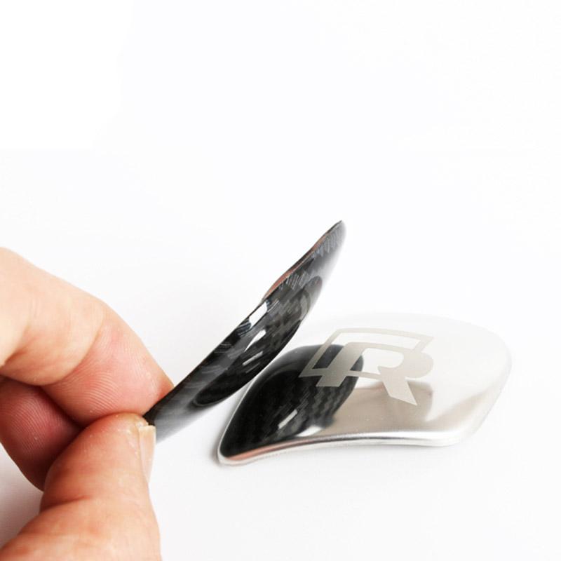 For VW Volkswagen Jetta MK5 Golf Car Styling Gear Shift Knob Gear Head Sticker Cover For Volkswagen POLO CC Golf 7 6 Bora Tiguan