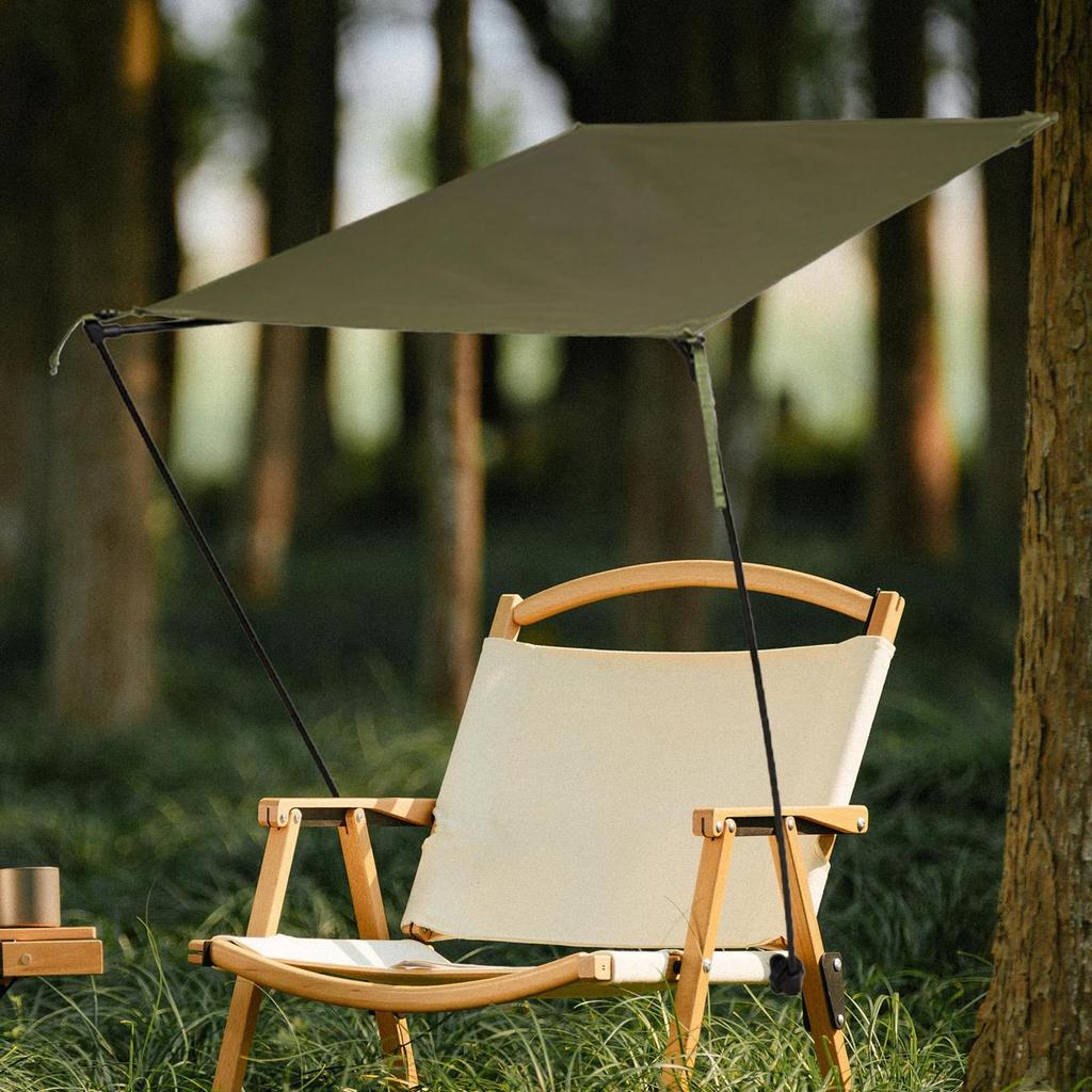 Camping Chair Canopy Beach Chair Canopy Shade Heavy Duty Portable Sunshade Shelter Umbrella for Lounge Adults Travel Fishing