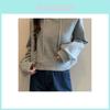 Womens Spring Hoodie With Embroidered Long Sleeves And Oversize Fit For Casual Wear