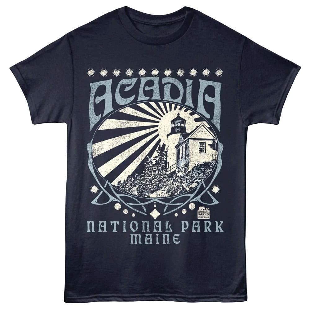 Acadia Lighthouse Shining Men s T Shirt S