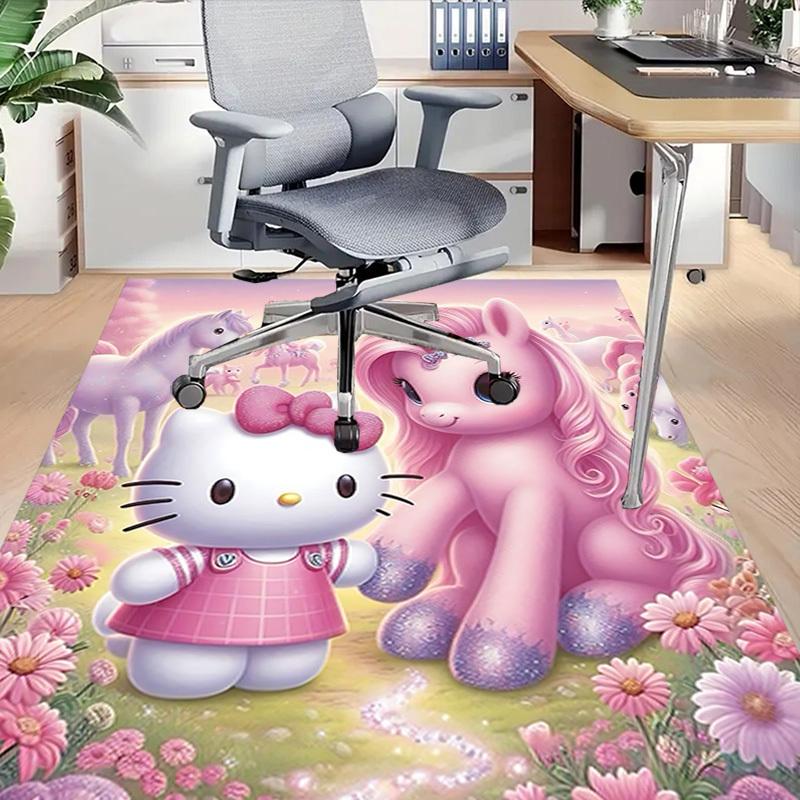 1pc Hello Kitty Unicorn Carpet Office Rug Outdoor Mat Home Decor Area Carpet Festival Gift