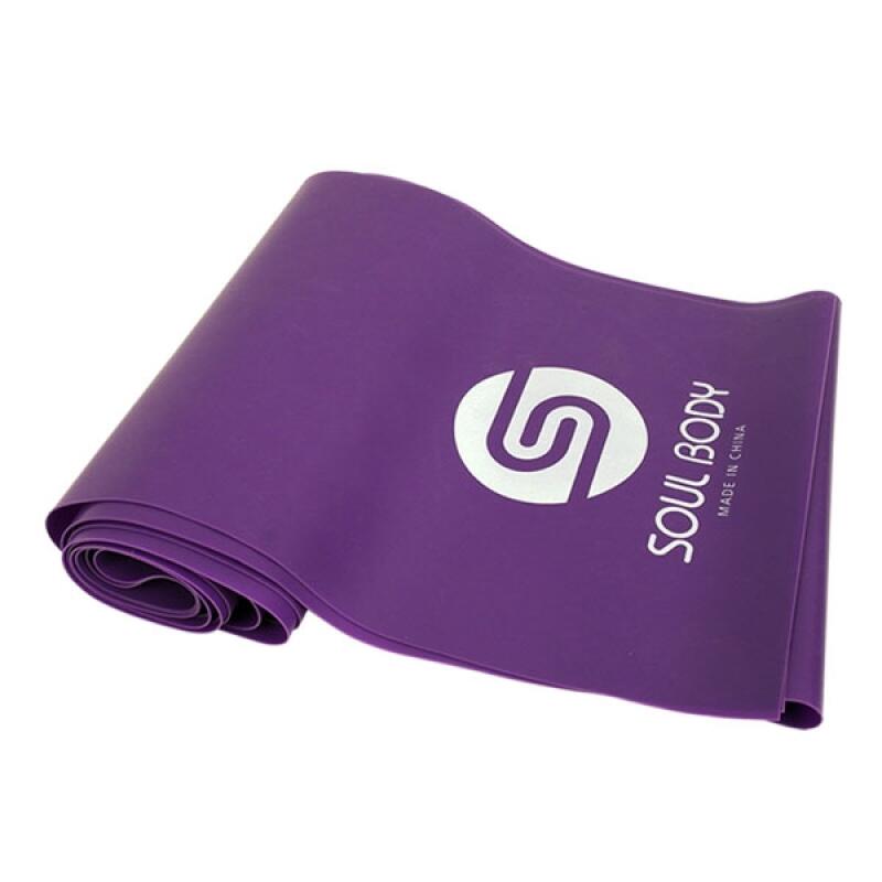 100% Natural Latex SOUL BODY Latex Band 0.55mm Purple 3-Step Premium Stretching Band