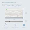 Clavier compact - r-go - bluetooth 5.0 - ergonomique - design plat - anti-rsi