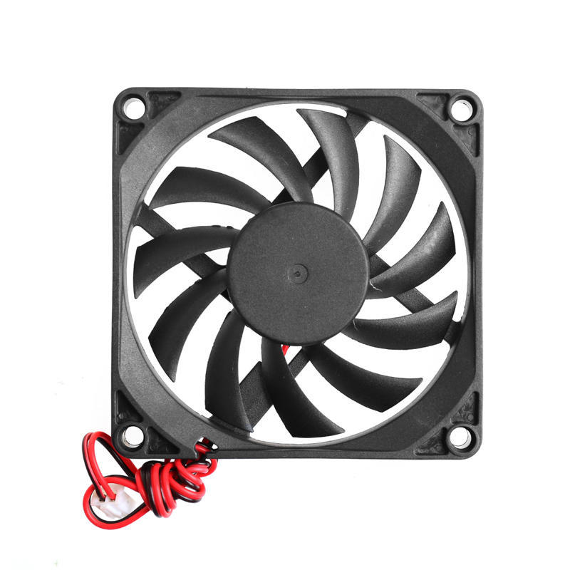 CPU Cooling Fan 80x80x10mm 12V 0.15A 2 Pin Power Connector Filter
