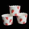 50pcs Red Strawberry Letters Muffin Liner Cases for Birthday Wedding Party Baking Paper Cake Cups