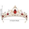 Luxury Baroque Pageant Crown Rhinestone Queen Princess Tiara Beautiful Bridal Crown  Birthday