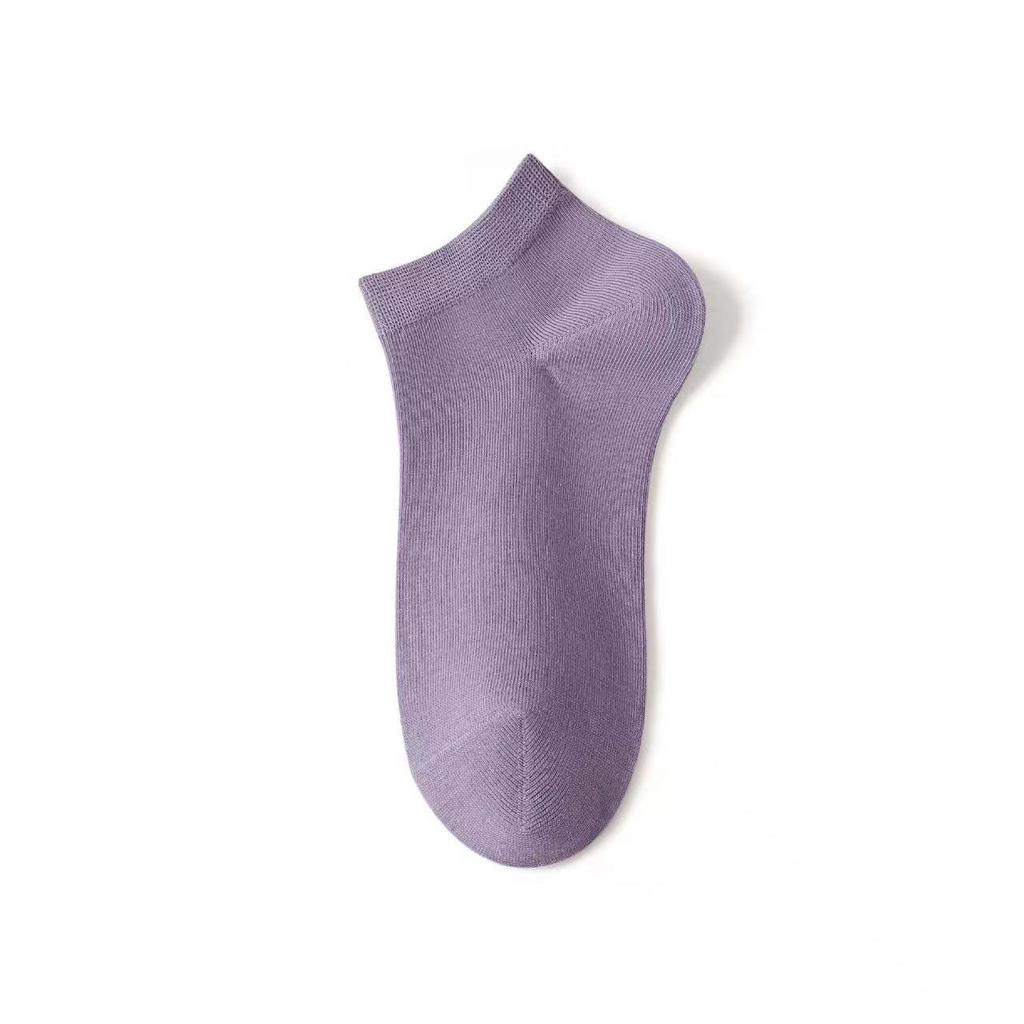 Women's Shallow-mouth Short Socks Breathable Sweat-absorbent Thin Solid Color Short Socks