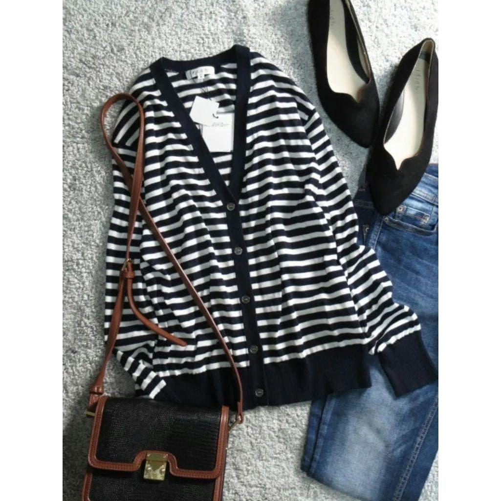 Unused Plaste Border UV Cotton Acetate Thin Cardigan M