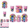 Lilo Stitch Party Supplies Set With Paper Plates Cups Napkins Tablecloth For Kids Birthday Decor
