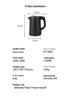 304 Stainless Steel Electric Tea Kettle Set with Auto Power Off for Hotels and Guesthouses
