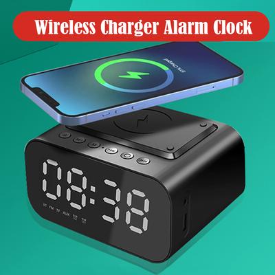3v1 multifunkční Bluetooth reproduktor LED Chytrý digitální budík Stolní bezdrátový telefon Nabíječka Přenosné reproduktory FM rádio