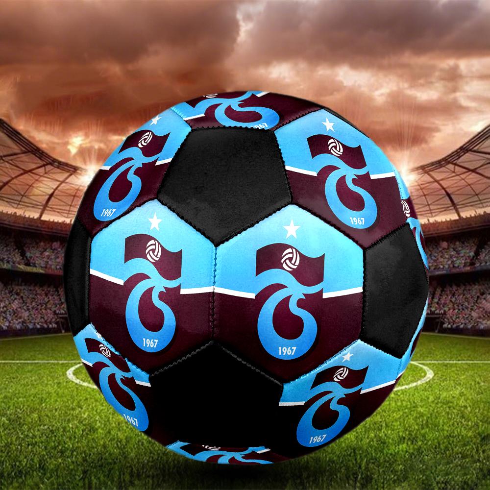 Trabzonspor FC Soccer Ball, Colorful, Suitable for All Ages, Machine-stitched, PVC Material, Competition Grade, Durable and High Bounce