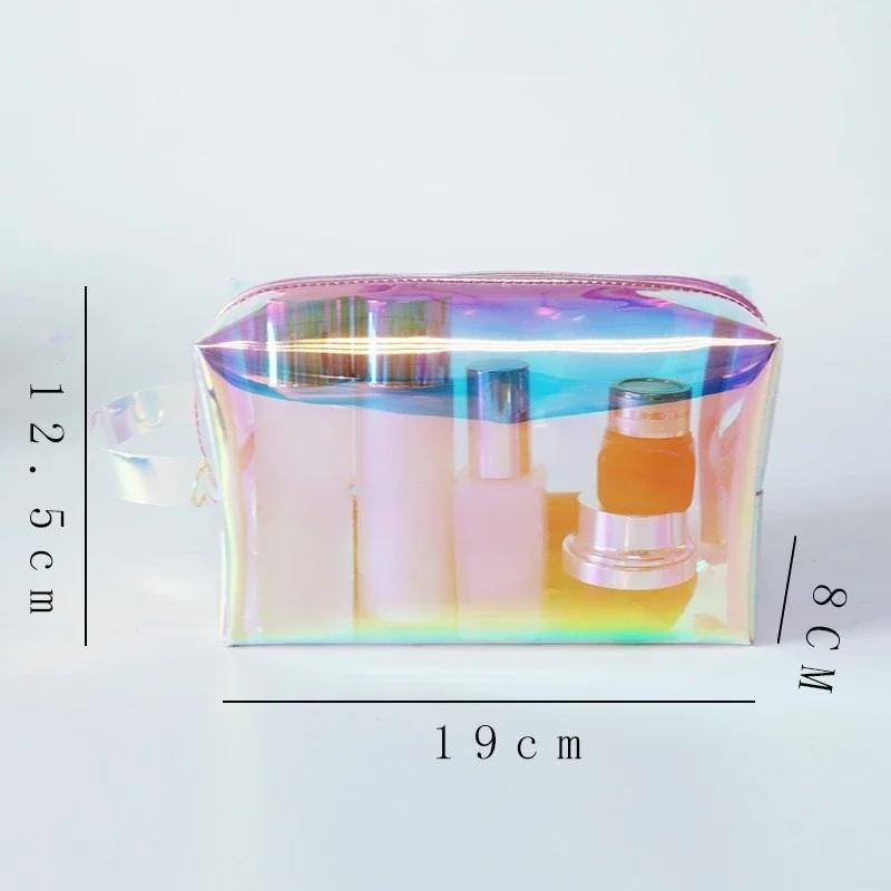 PVC Women Travel Transparent Storage Bag Toiletries Organize Waterproof Cosmetic Bag Portable Makeup Bag Female Wash Bag Handbag