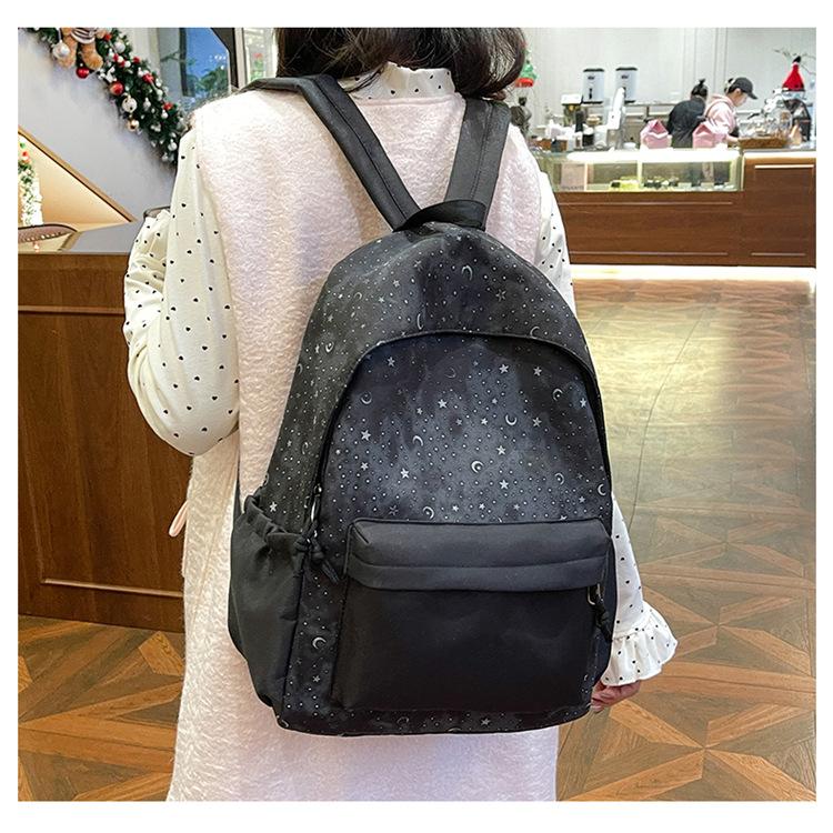Schoolbag wholesale Korean fresh and cute schoolbag for girls junior high school students lightweight backpack college student travel leisure backpack