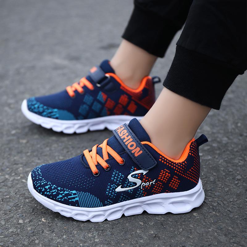 Ultra-light classmate boys' sports shoes 2025 spring and autumn children's breathable boys' running shoes foreign trade procurement