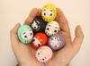 Waraku Fuuka Lucky Charm Daruma Doll Set of 7 Colors Feng Shui Auspicious Protection Against Evil White of 7 - Daruma, Charm, - Red, Yellow, Pink,