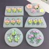 Moule en Silicone Fleur Bricolage Gâteau Fondant Sucre Moule de Cuisson Fait Main Bougie Savon Plâtre Résine Artisanat Outils de Fabrication