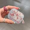 Pink Flower Bow Bluetooth Headphone Case for AirPods 1st Generation/1/1/1 Wireless Headphone Case