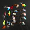 16pcs Sequins Fishing Lure Kit 3.5g 5.5g Artificial Bait with Treble Hook Fishing Accessory