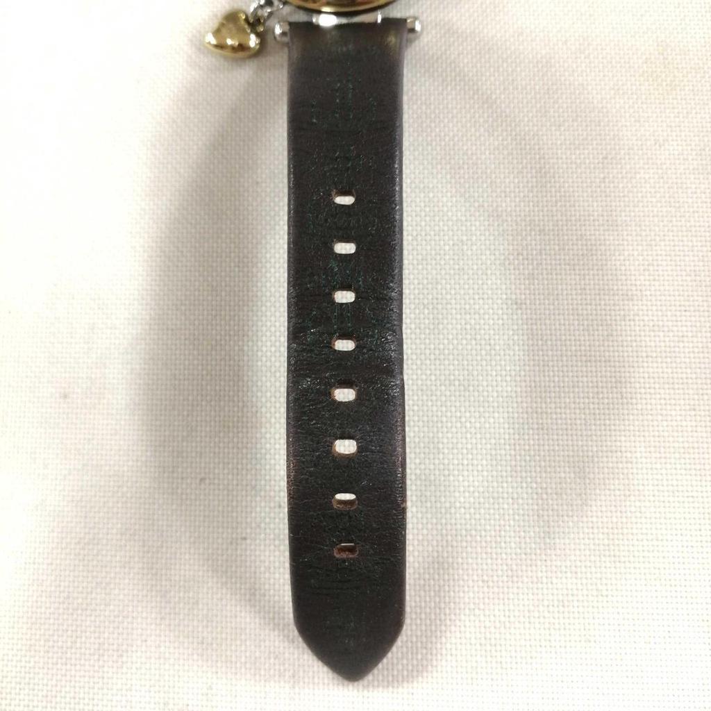 Used VIVIENNE WESTWOOD Gold X Dark Brown Quartz Wrist Watch