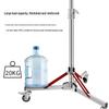 3m Heavy Duty Stainless Steel Light Stand with Wheels, Built-in Spring, Large Load Capacity, for Photography Studio.