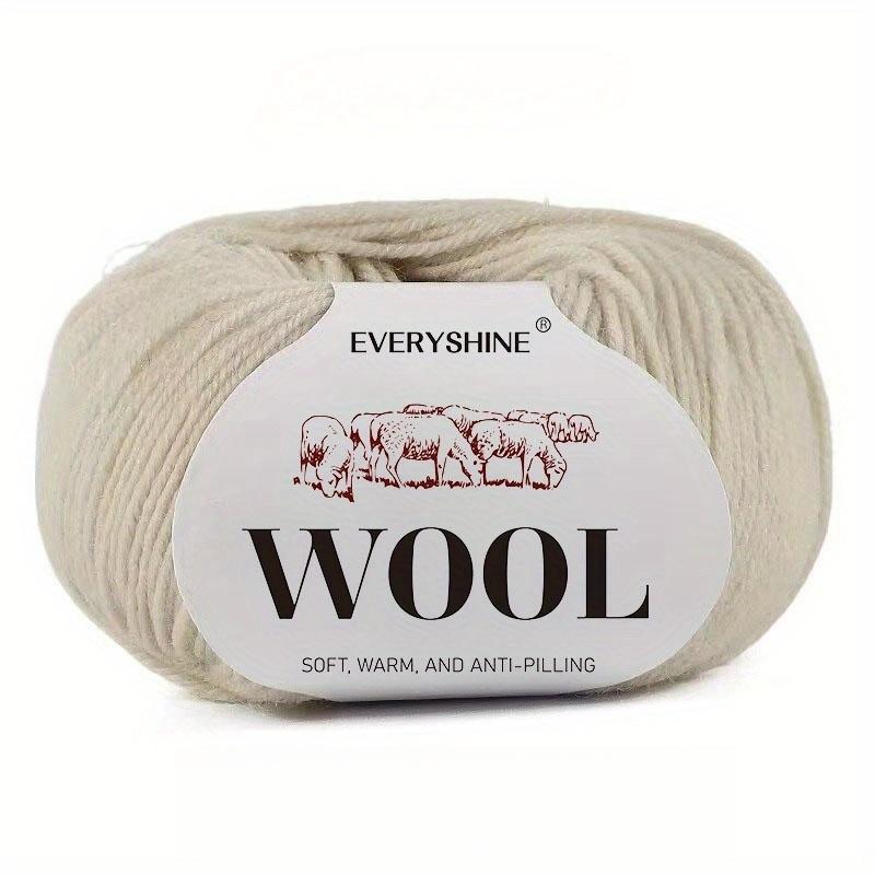 

6 упаковок пряжи из смеси шерсти (50г/шт., 120м) Мягкая и теплая разноцветная пряжа для вязания спицами и крючком для свитеров, средней толщины, спицы/крючки 2,0-3,0 мм