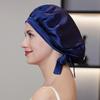 Silk Nightcap for Women's Hair Care - Adjustable, No-Mark Mulberry Silk Shower & Home Cap