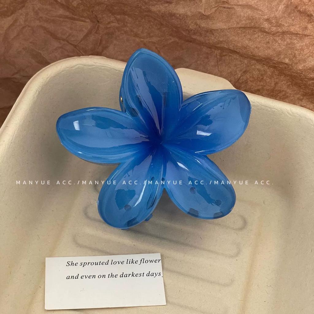 Elegantní gradientní sponky do vlasů květinové skřipce do vlasů velká velikost módní pokrývka hlavy vlásenka pro ženy dívky krabí sponka vlasové doplňky