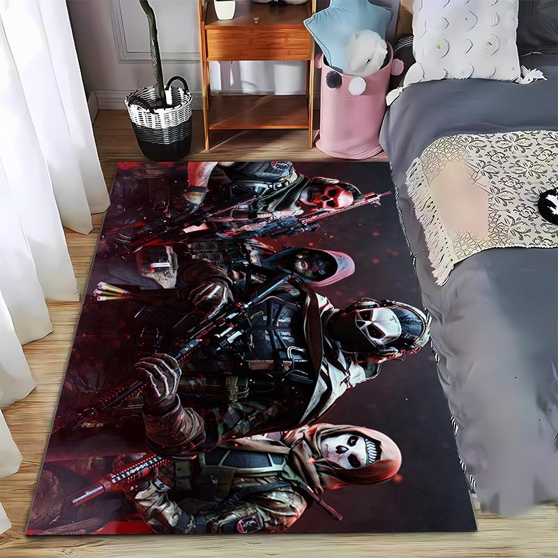 

Combat Style Rug for Gaming Enthusiasts Suitable for use as an anti-slip game mat for living room and bedroom sofas 40x60cm( 15x23in )