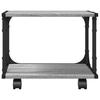 Printer Stand 2 Shelves Grey Sonoma 41x28x33.5cm Engineered Wood