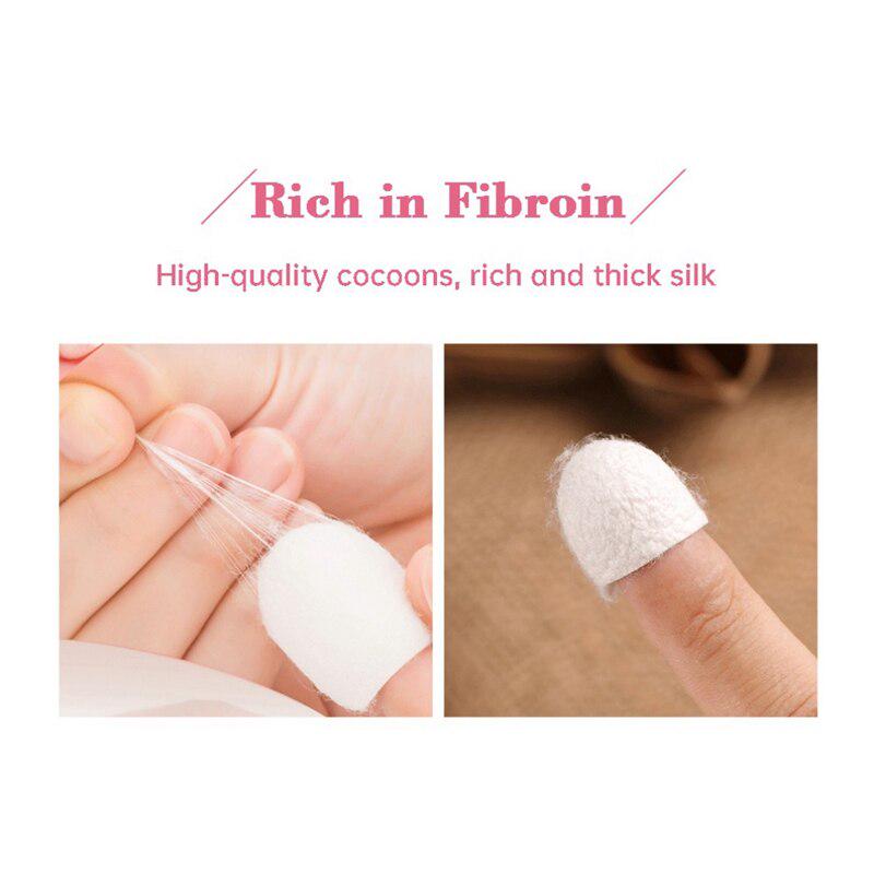 Organic Natural Silk Cocoons Face Cleanser Silkworm Balls Scrub Purifying Acne