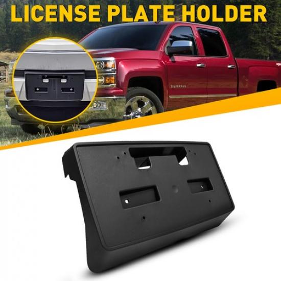 For Chevy 2014-2015 1500 Silverado Front Bumper Plate License Bracket Tag Holder