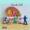 Färgglatt Roblox Rainbow Friends Figur Leksaksset För Barn 8st Modell Dekoration Dockor