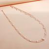 Europe, America, Geometric Pentagram Imitation Pearl Handmade Chain Waist Body Chain Women, Vintage Double Waist Chain