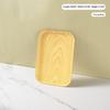 Wood Grain Plastic Food Serving Tray Stackable Dessert Fruit Tray Tea Tray Large Capacity Storage Tray Kitchen Stoage Organizer