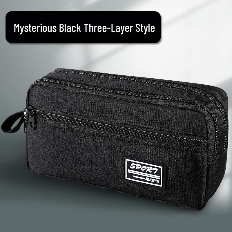 Multi-Layer Waterproof Pencil Case for Students - Large Capacity Stationery Bag