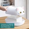 Cat Tissue Box Holder, Kitten Tissue Holder with 2 Toothpick Holder Cartoon Cat Tissue Napkin Box Cute Tissue Box Cover Napkin Storage Container for
