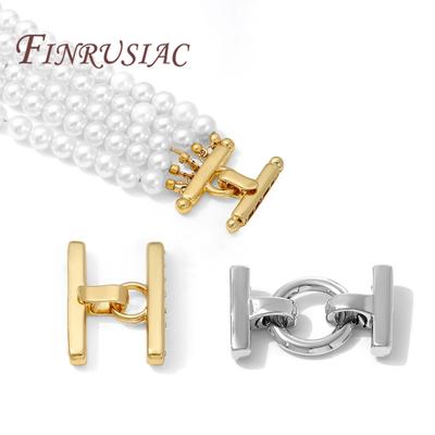 3 Styles 18K Gold Plated Multi-row Pearl Clasps For Necklaces Making,Bracelets Clasp Connectors For Jewelry DIY Accessories